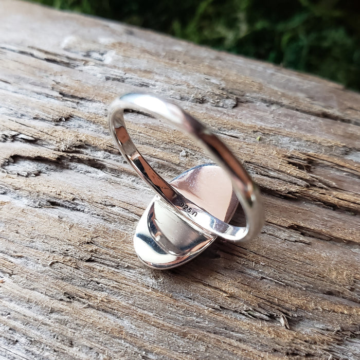Sterling Silver Snake Relief Ring
