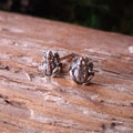 Sterling Silver Tiny Frog Studs