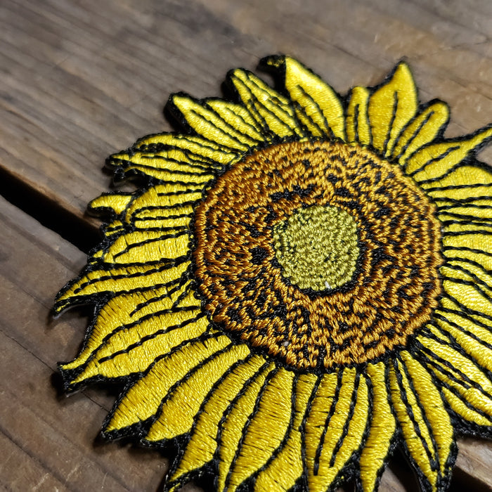 Sunflower Iron-On Patch