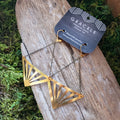 Sunrays Brass Earrings