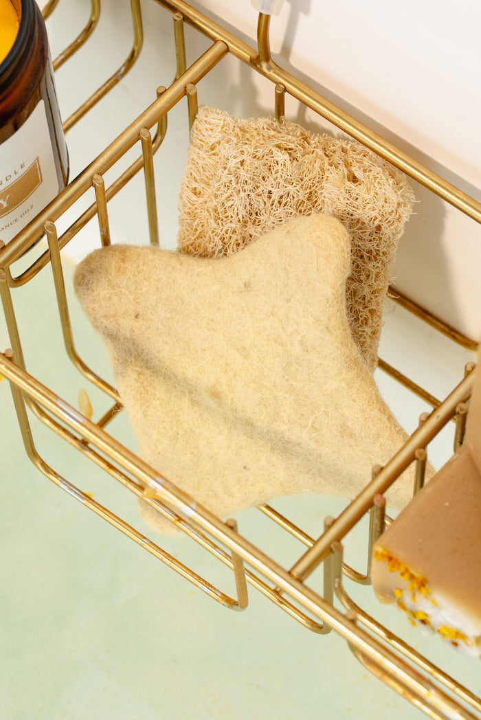Rustic Strength, Sustainable Wool Scrub, After Use appearance