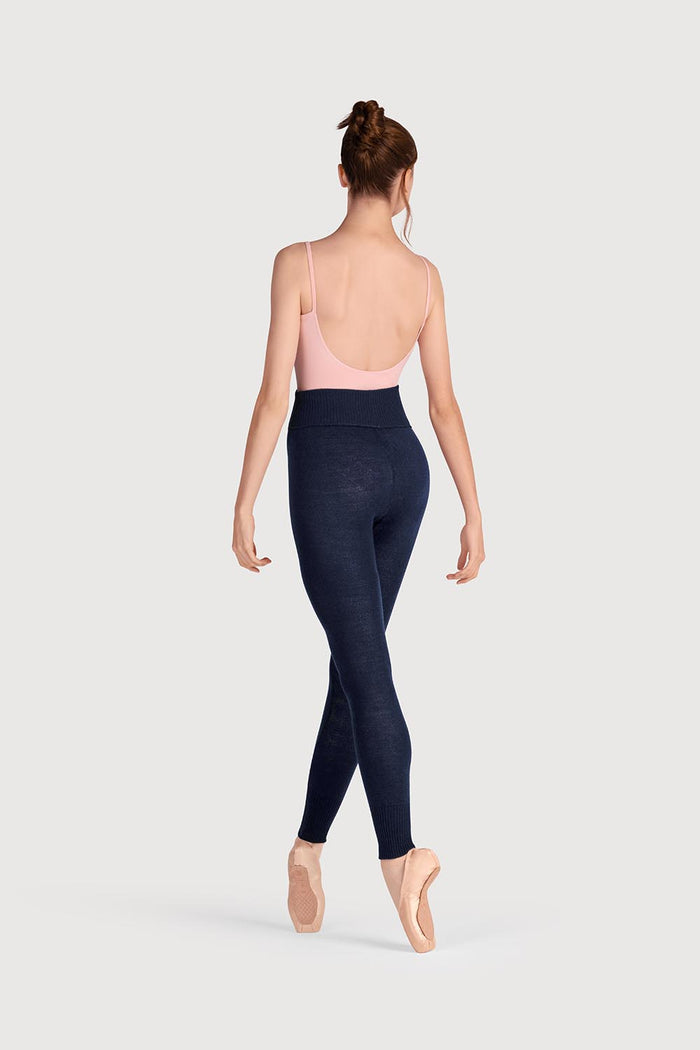 T0105 - Bloch Full Length Roll Waist Womens Warmup Pant