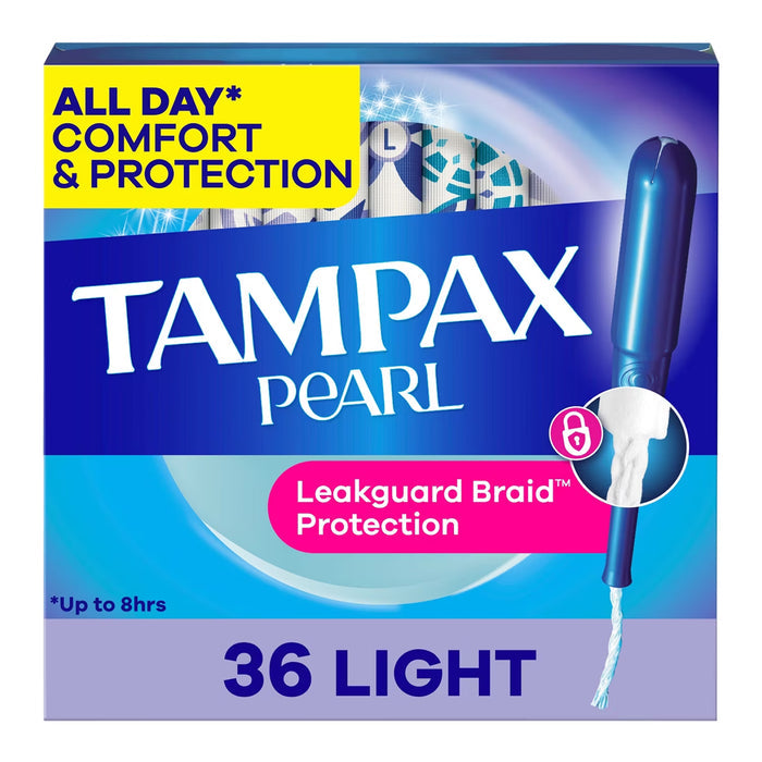 Tampax Pearl Light Absorbency Unscented Tampons - 36 Ct - 12 Pack