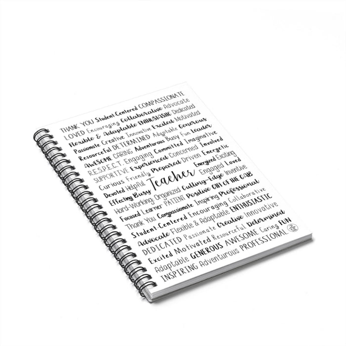 Teacher Spiral Notebook