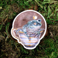 Teacup Frog Vinyl Sticker
