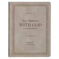 Ten Minutes with God for Women (Taupe Faux Leather)