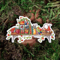 The Fiber Artist's Shelf Vinyl Sticker