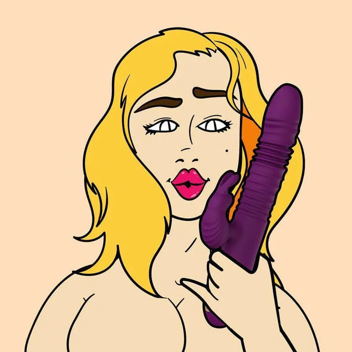 Thrusting Dildoe Rabbit Vibrator for Women - xinghaoya official store