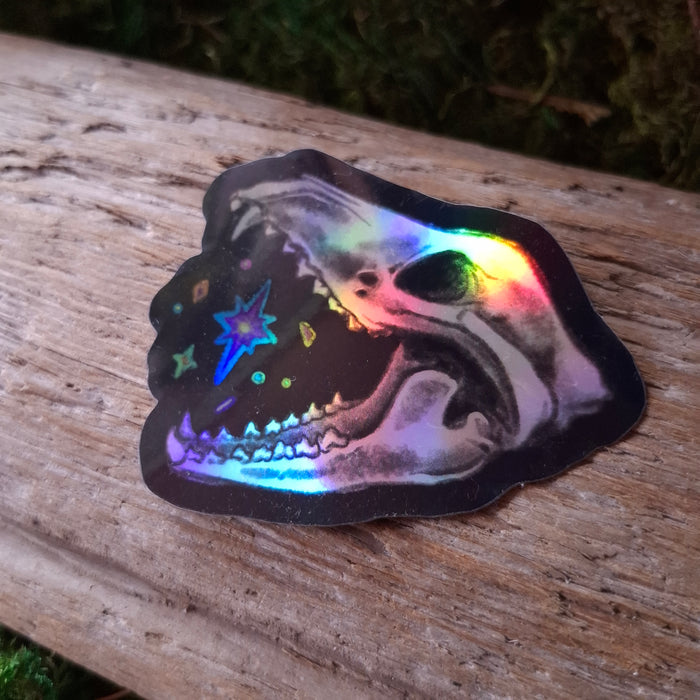 Thylacine Skull Vinyl Sticker