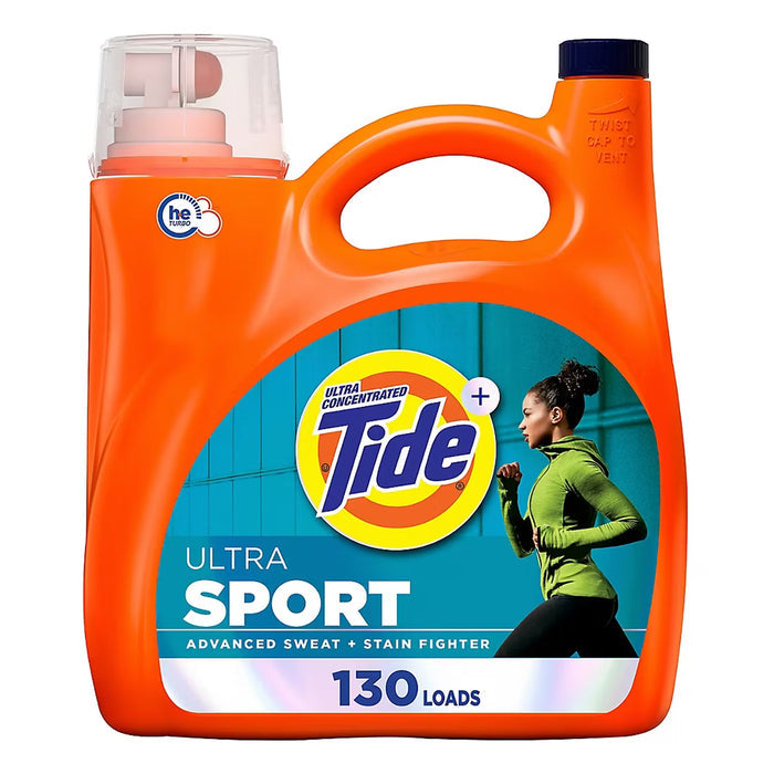 Tide Ultra Sport Liquid Laundry Detergent, 130 Loads, 166 fl. oz.