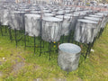 Tin - Galvanized Black Spigots Planter with Stand-Jantiques LLC.