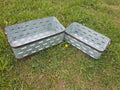 Tin - Galvanized Rectangular Olive Bucket-Jantiques LLC.