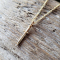 Tiny Brass Dagger Pendant