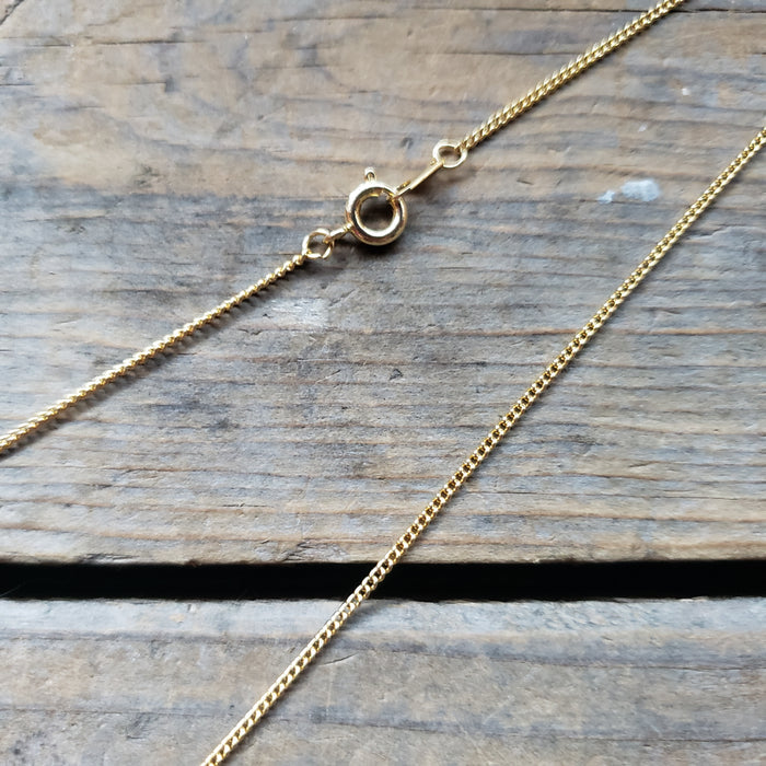 Tiny Brass Scissors Pendant