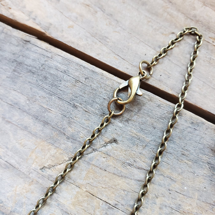 Tiny Embroidered Chickadee Necklace