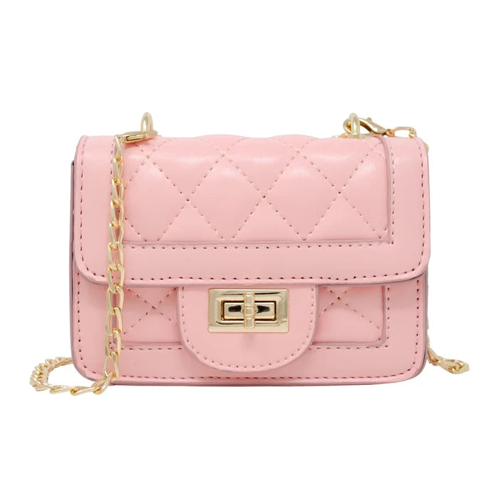 Tiny Quilt Pink Mini Purse