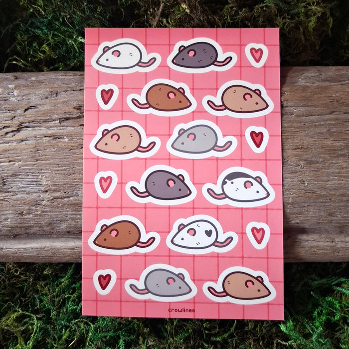 Tiny Rats Sticker Sheet