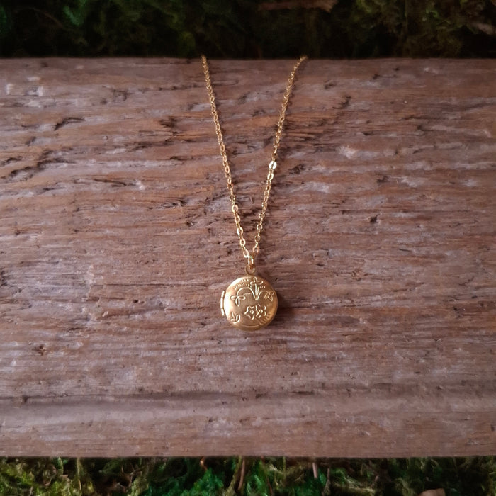 Tiny Round Vintage Locket