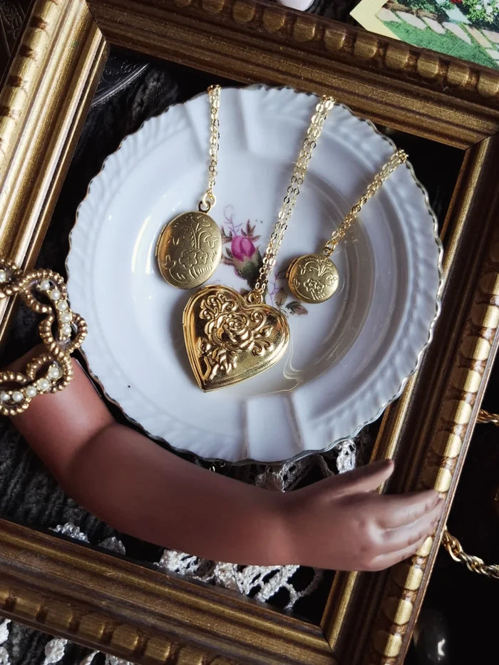 Tiny Round Vintage Locket