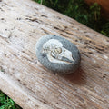 Tiny Skull Painted River Stone