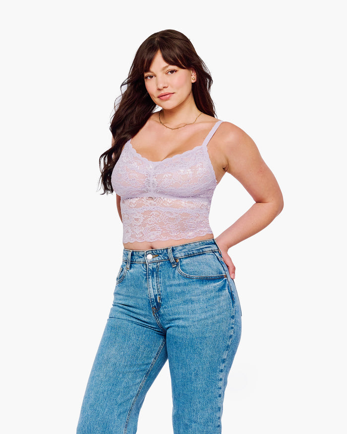 Púrpura Camisolas - Never Say Never Top Crop Curvy