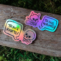 Trans Rights & Wrongs Vinyl Stickers