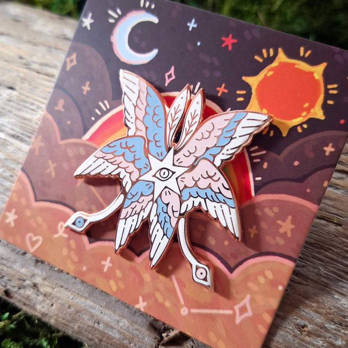 Transgender Angel Enamel Pin