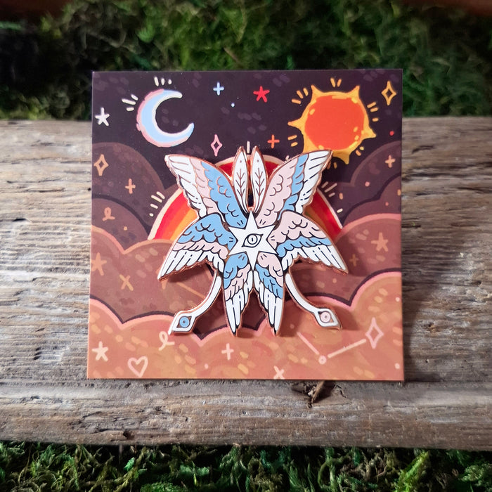 Transgender Angel Enamel Pin