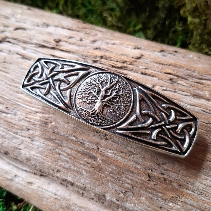 Tree of Life Pewter Hair Barrette