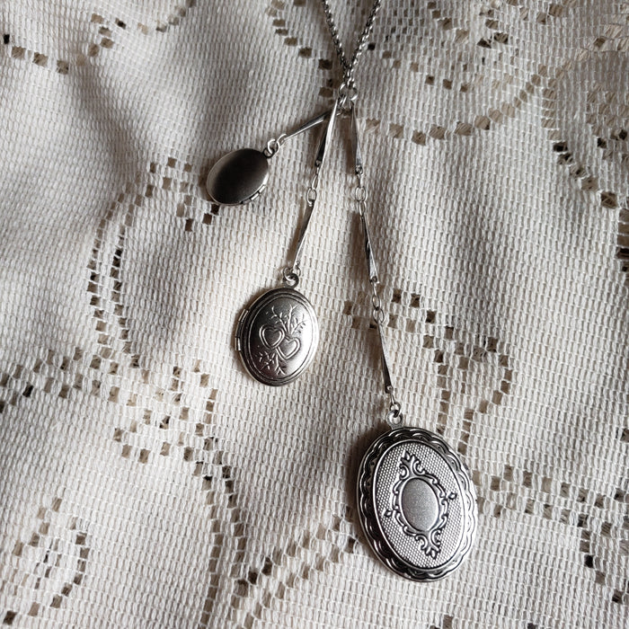Triple Locket Necklace
