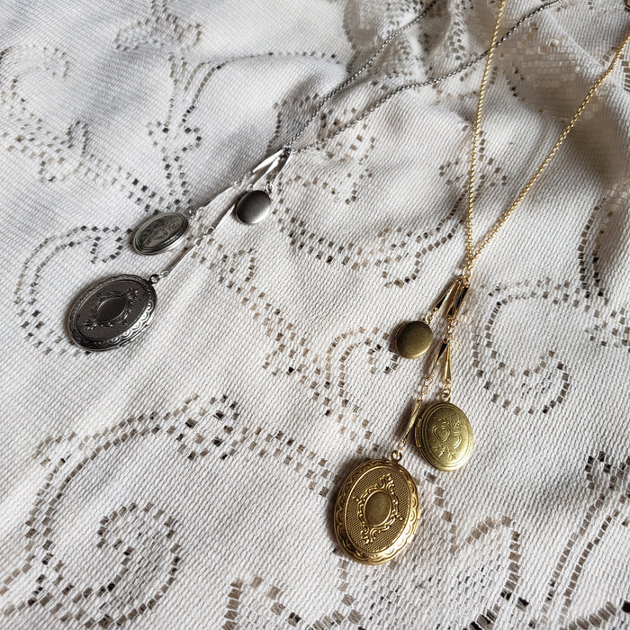 Triple Locket Necklace