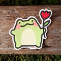 Tulip Frog Sticker