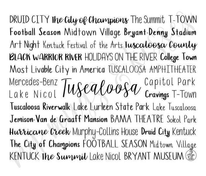 Tuscaloosa, AL Travel Mug
