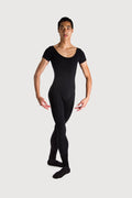 U3472M - Bloch Matt Scoop Neck Cap Sleeve Mens Unitard