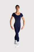 U3472M - Bloch Matt Scoop Neck Cap Sleeve Mens Unitard