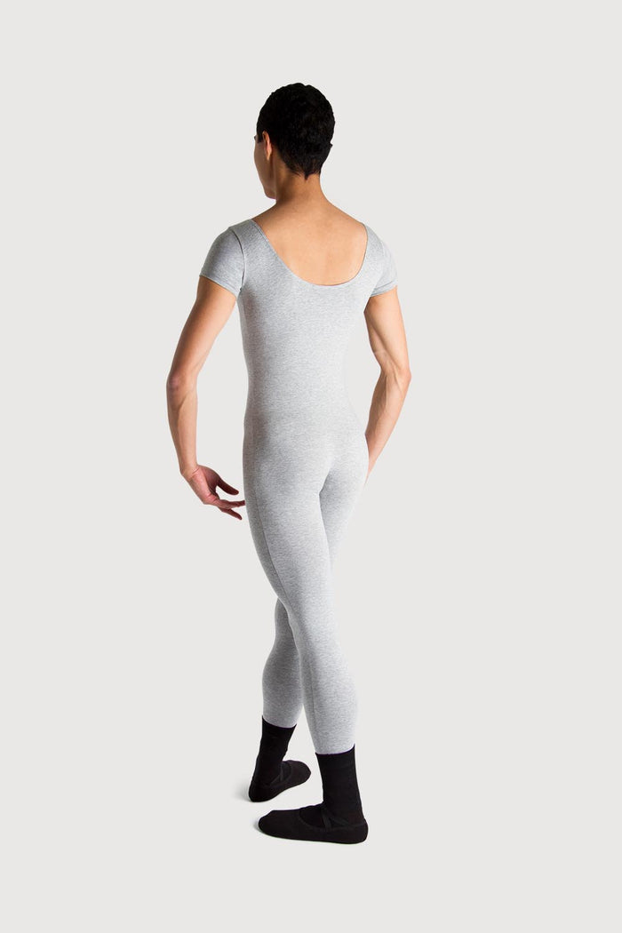 U3472M - Bloch Matt Scoop Neck Cap Sleeve Mens Unitard