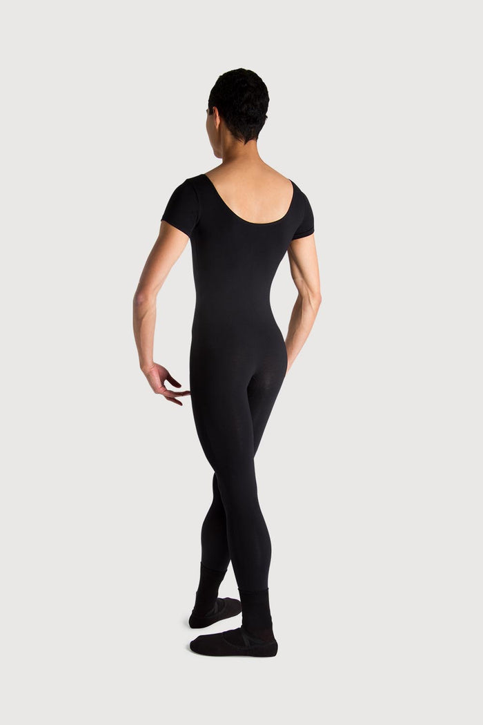 U3472M - Bloch Matt Scoop Neck Cap Sleeve Mens Unitard