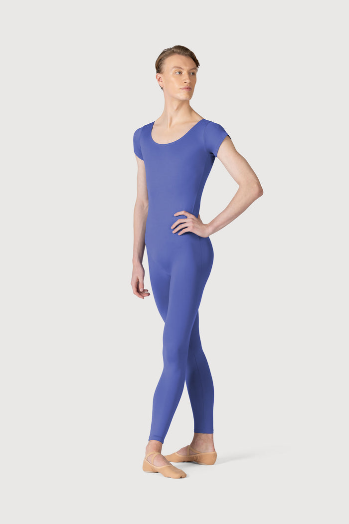 U3872M - Bloch Microlux™ Scoop Neck Cap Sleeve Mens Unitard