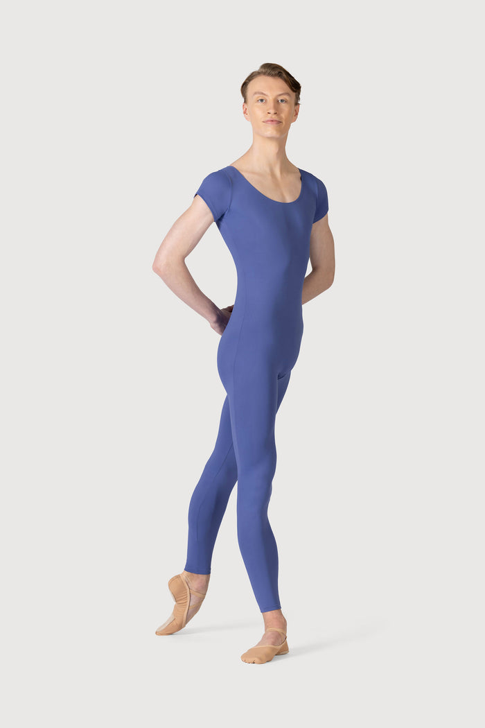 U3872M - Bloch Microlux™ Scoop Neck Cap Sleeve Mens Unitard