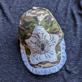Upcycled Lace and Fly Patch Camo Baseball Hat
