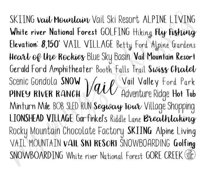 Vail, CO Travel Mug