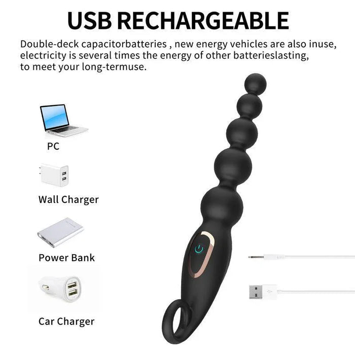 Vibrating Anal Beads Vibrator Sex Toys - xinghaoya official store