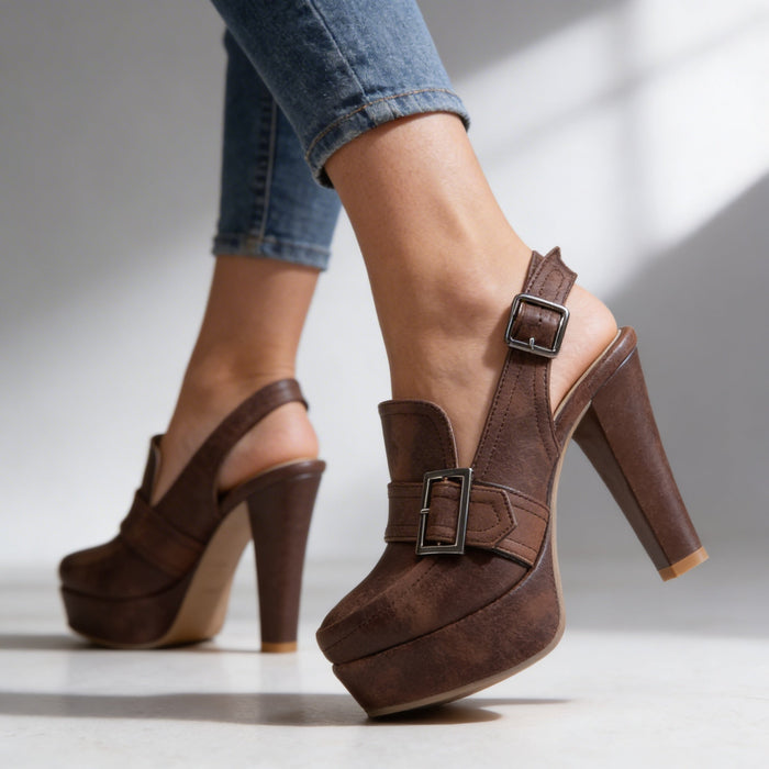 Victoria Slingback Heels