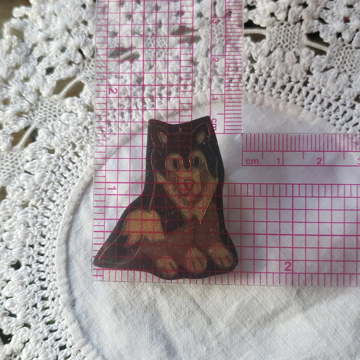 Vintage Collie Dog Brooch