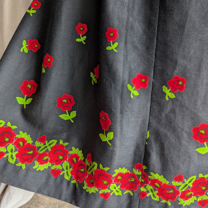 Vintage Cotton European Folk Dress