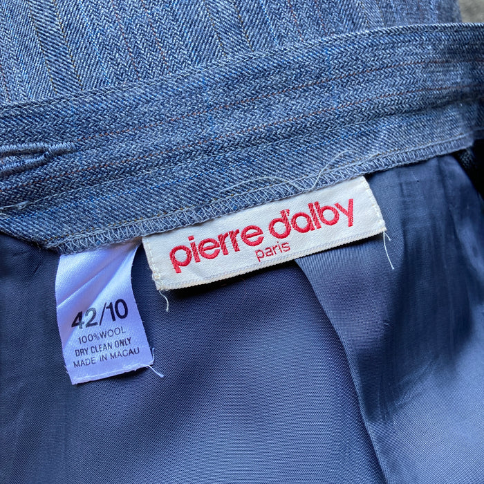 Vintage Grey Wool Pencil Skirt