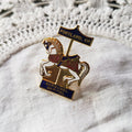 Vintage Portland Carousel Enamel Pin