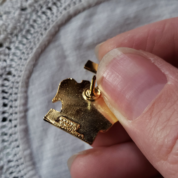 Vintage Portland Carousel Enamel Pin