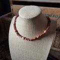 Vintage Short Wooden Bead Necklace
