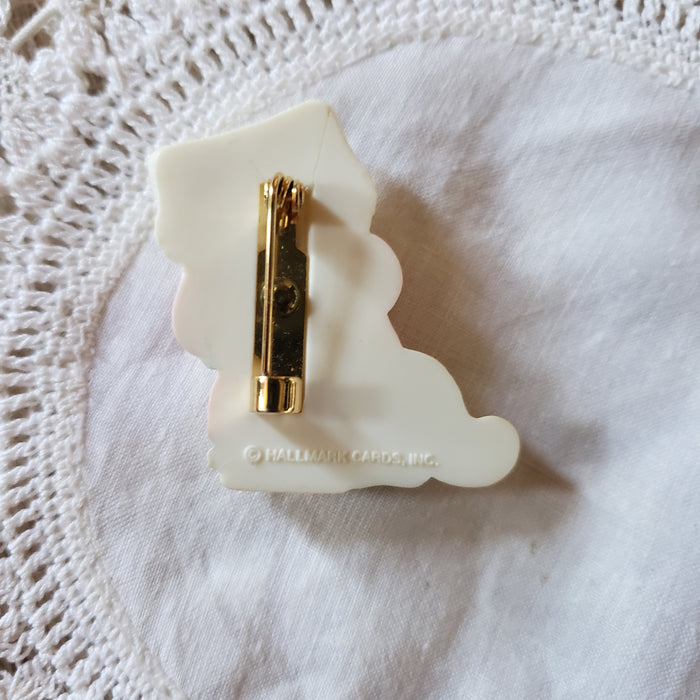 Vintage Valentine Kitty Brooch